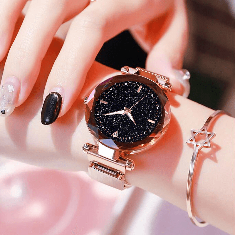 Montre de Femme Luxe Ciel Étoilé - Design Magnétique Étanche