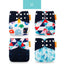 4PCS Eco-friendly Adjustable Cloth Diapers Set for Babies