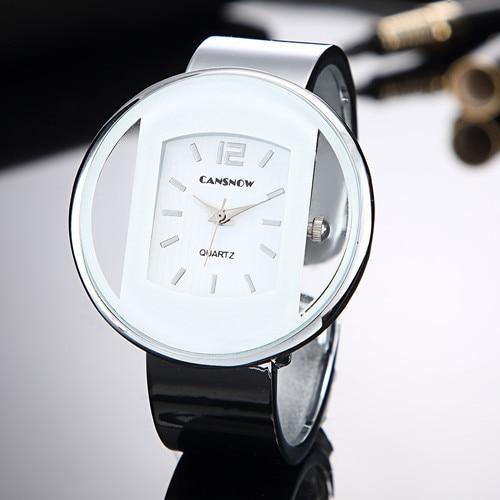 Montre Bracelet de Luxe pour Femmes avec Cadran Doré et Argenté