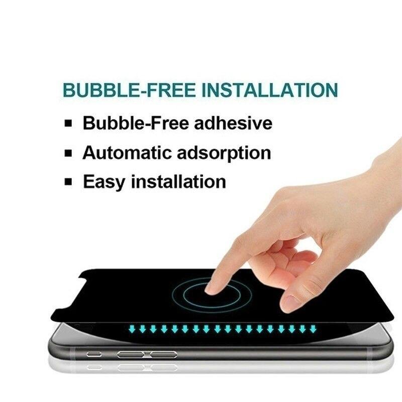 Protecteurs d'écran en verre trempé anti-espion 3PCS pour iPhone