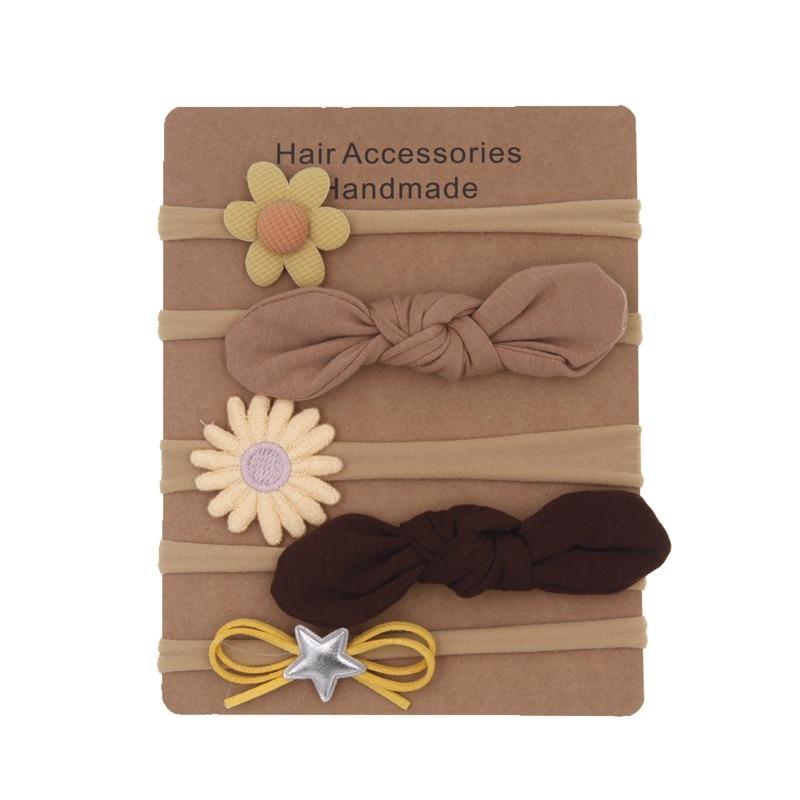 Ensemble de bandeaux floraux faits main pour bébé - Accessoires capillaires doux