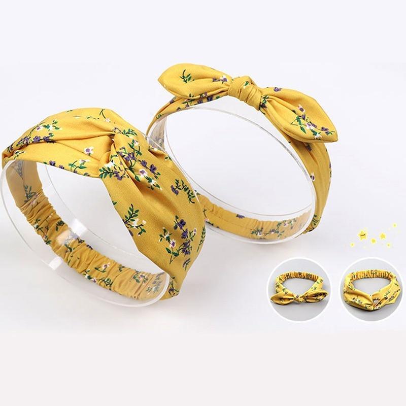 Modern Mother & Daughter Rabbit Ears Bow Hair Bands