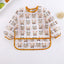 Adorable Waterproof Long Sleeve Baby Feeding Smock with Cartoon Design - Korvel