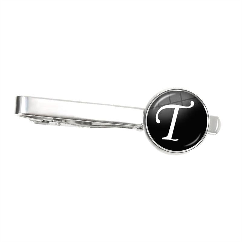 Pince à cravate lettre de l'alphabet pour homme - Accessoire élégant