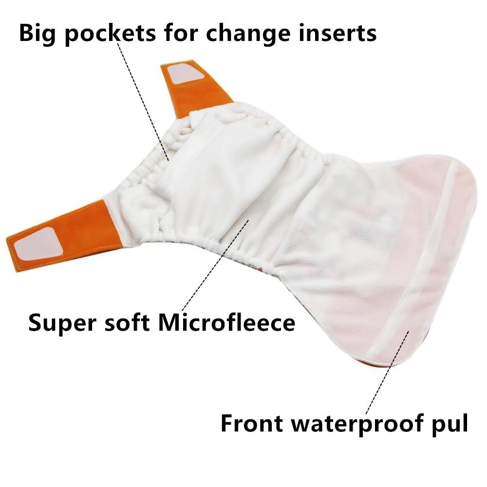 Eco-Friendly Baby Pocket Cloth Diaper - Modern Design