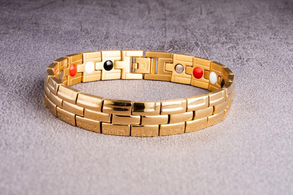 Trendy Men's Stainless Steel Magnetic Bracelet