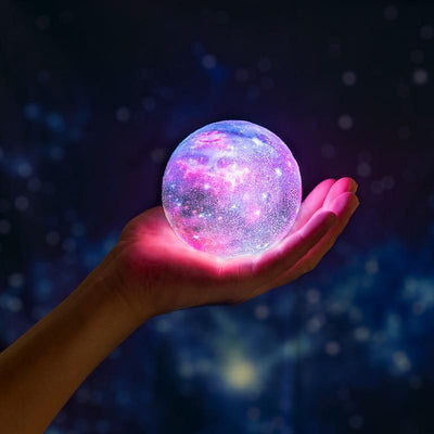 STEVVEX 3D Print Star Moon Colorful Lamp - Touch Control Night Light
