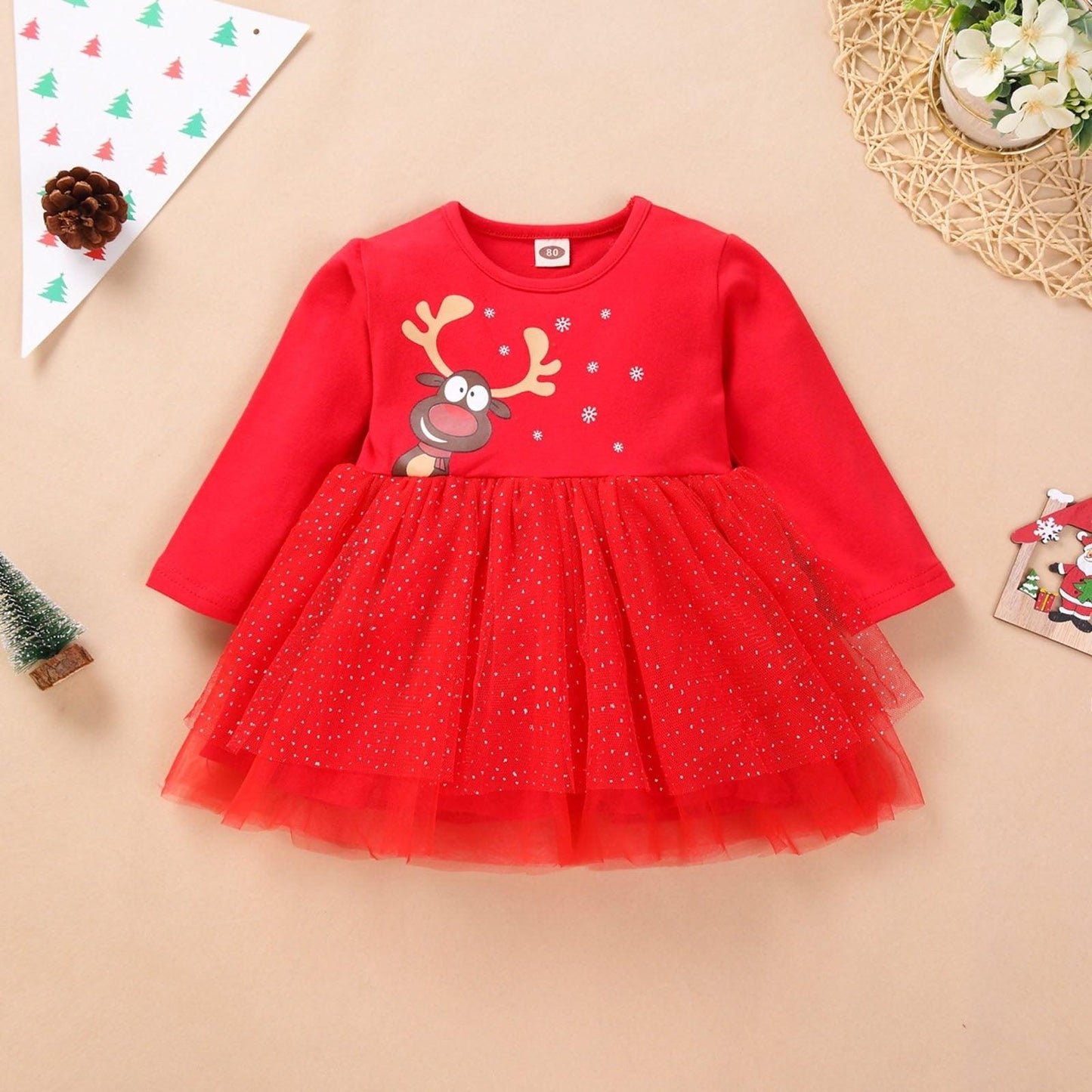 Princess Baby Girls Christmas Tutu Dress - Unique Design