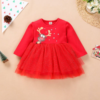 Princess Baby Girls Christmas Tutu Dress - Unique Design
