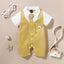 Combinaison de Luxe Moderne pour Bébé - Combinaison à Manches Courtes pour Garçons