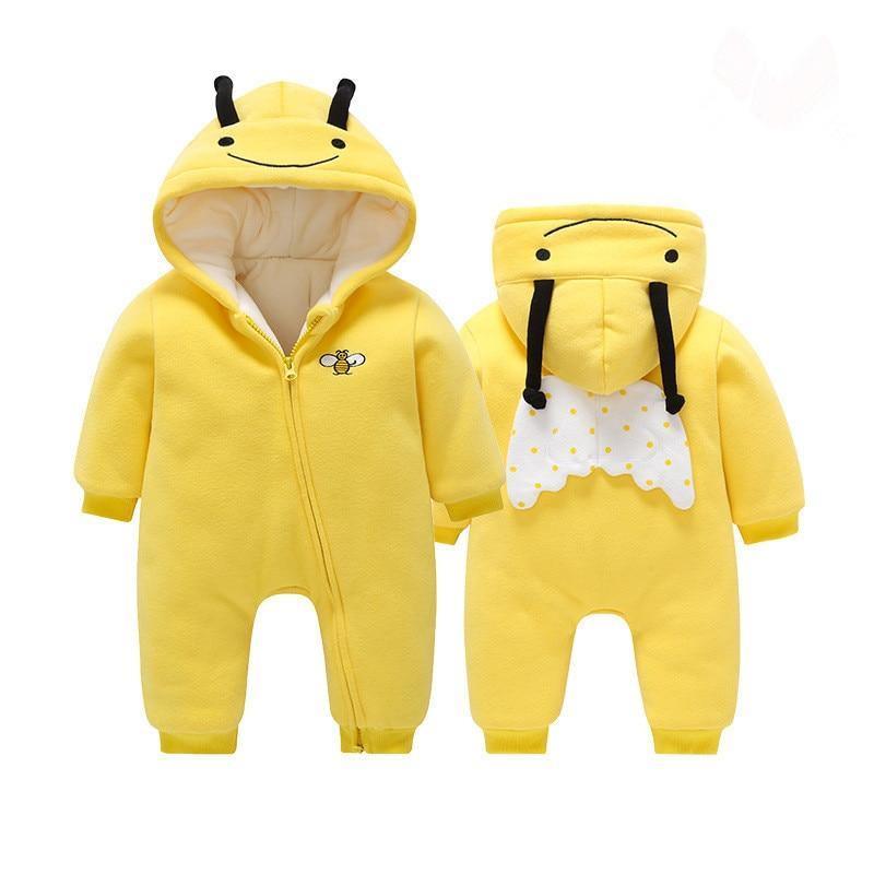 Combinaison Bébé Charmante avec Oreilles de Lapin - Jumpsuit en Coton