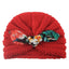 Charming Handmade Cotton Baby Turban Hat with Colorful Bow for Boys and Girls - Perfect for Autumn and Winter - Korvel