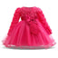 Luxury Handmade Pink Dress for Baby Girls' First Birthday