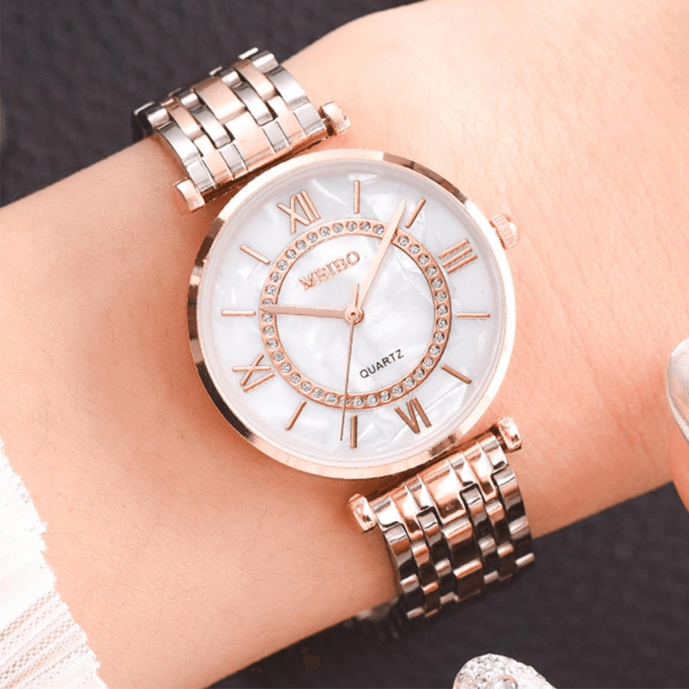 Montre Bracelet en Cristal de Luxe pour Femmes