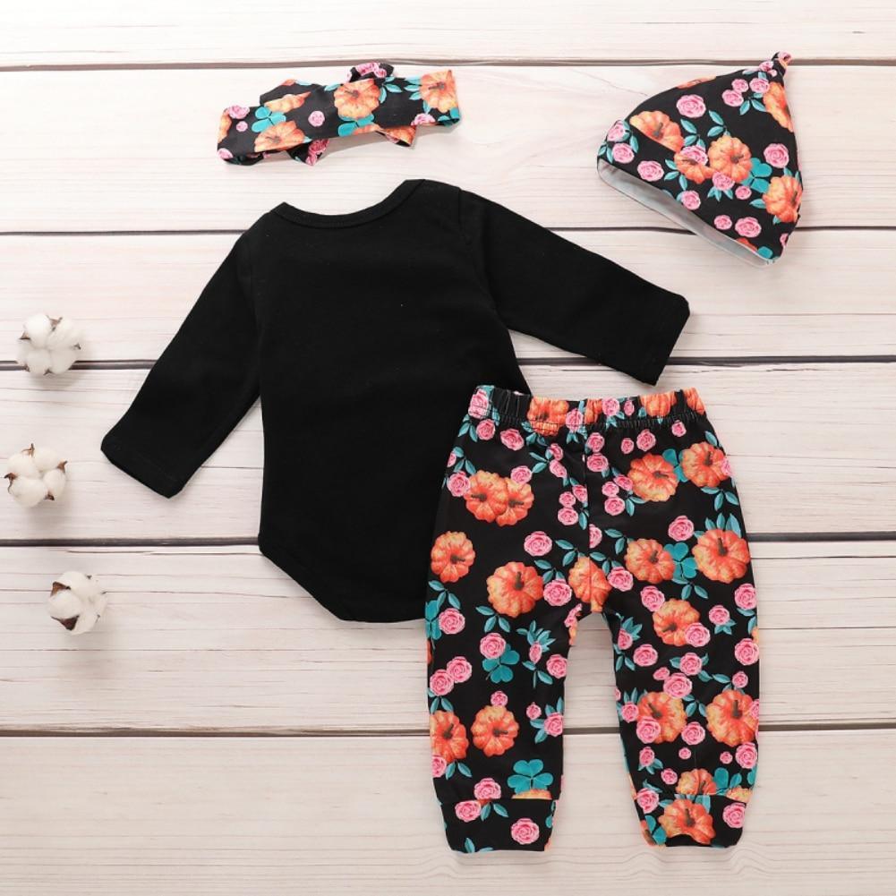 Adorable Halloween Baby Outfit Set with Pumpkin Design