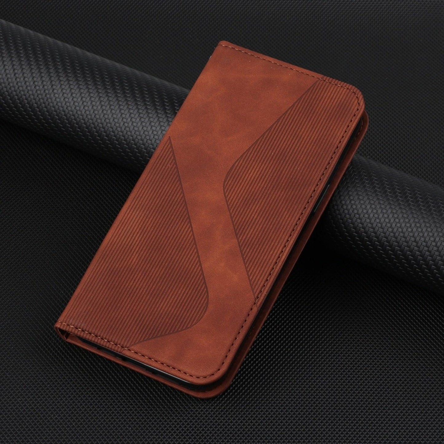 Coque portefeuille flip bleue de luxe pour iPhone 14/13/12/11