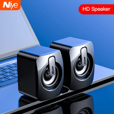Mini Computer Speaker USB Wired Speakers 3D Stereo Sound Surround Loudspeaker For PC Laptop Notebook Not bluetooth Loudspeakers - Korvel