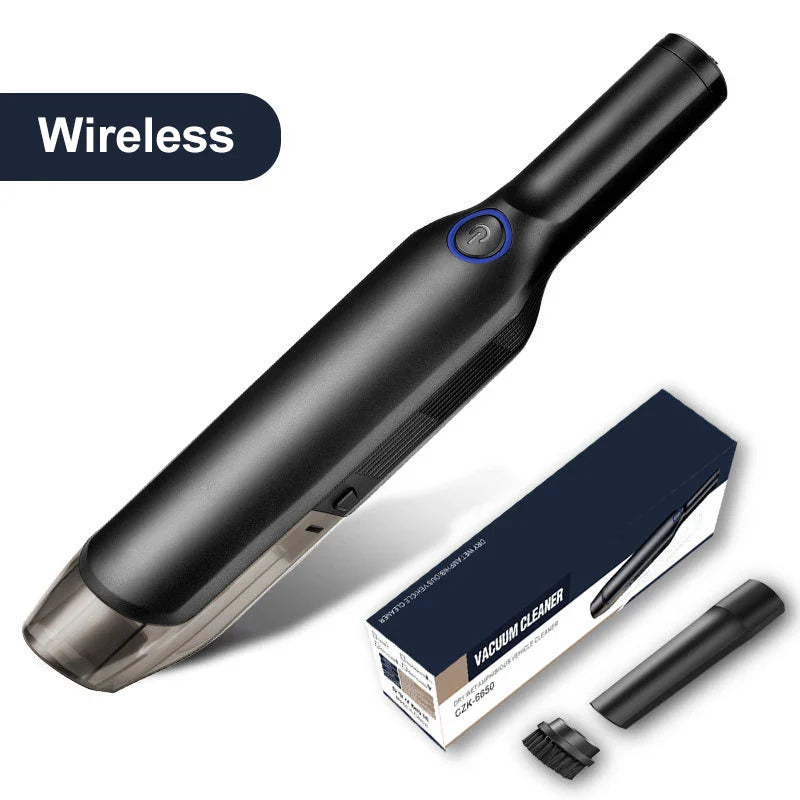 Handheld Wireless Vacuum Cleaner Rechargeable Cyclone Suction Car Vacuum Cleaner Cordless Wet/Dry Auto Portable for Car Home - Korvel