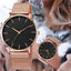 Montre décontractée à quartz pour homme STEVVEX avec bracelet en maille en acier inoxydable