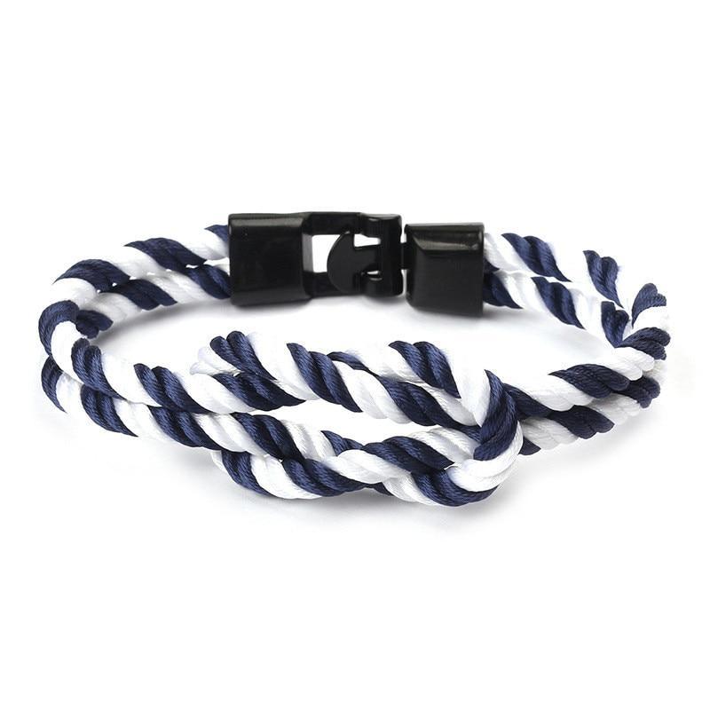 Bracelet en Nylon Tressé Multicouche Moderne et Élégant