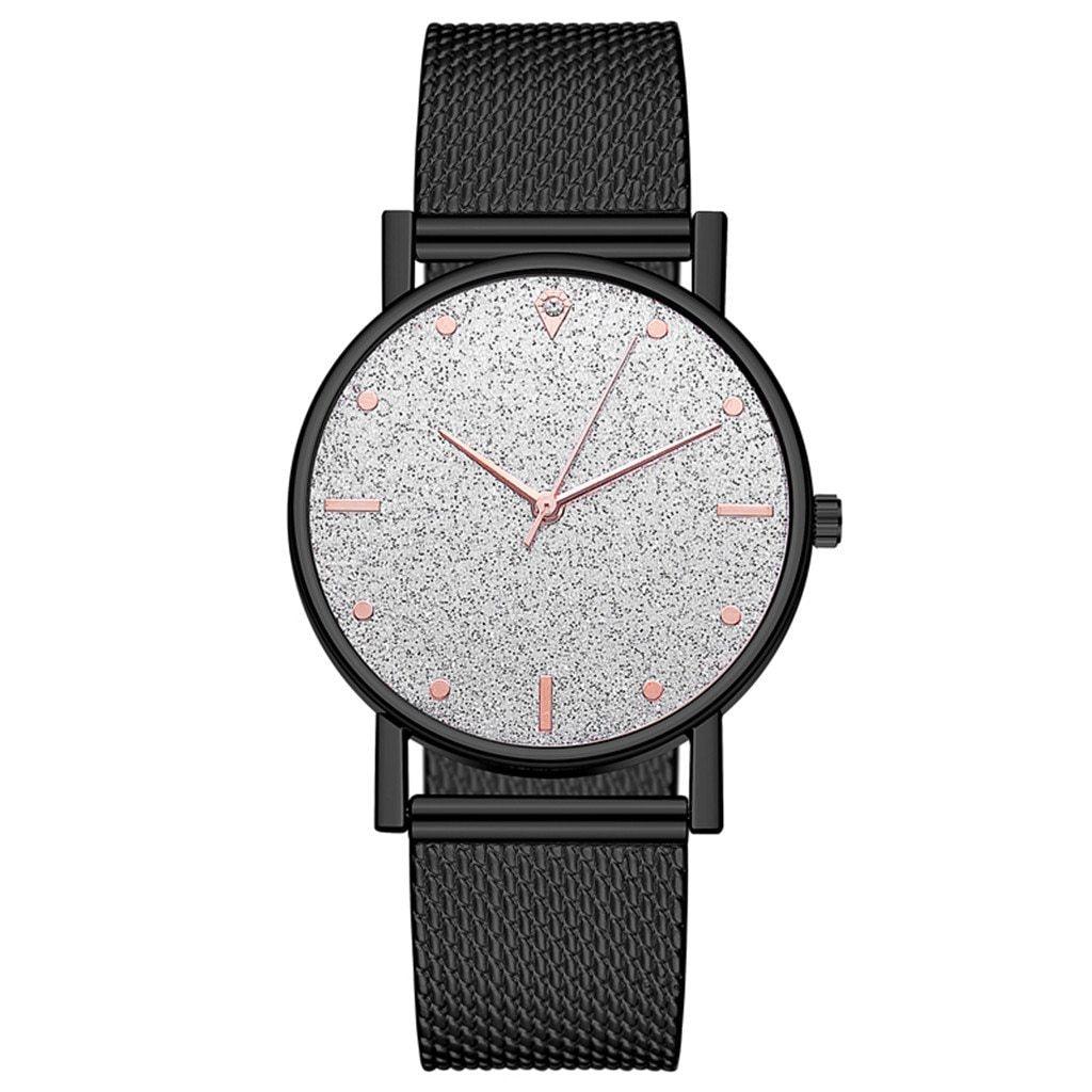 Cusual Ladies Watch with Starry Sky Dial - Fashion Quartz Wristwatch