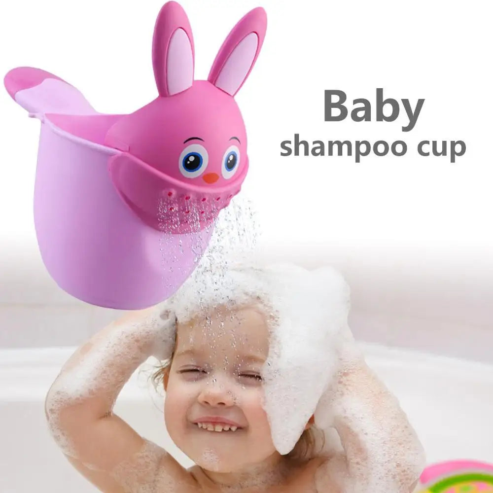 Infant Child Shower Shampoo Cup  Baby Cartoon Newborn Shower Cup Baby Shower Watering Spoon Bathing Cup - Korvel