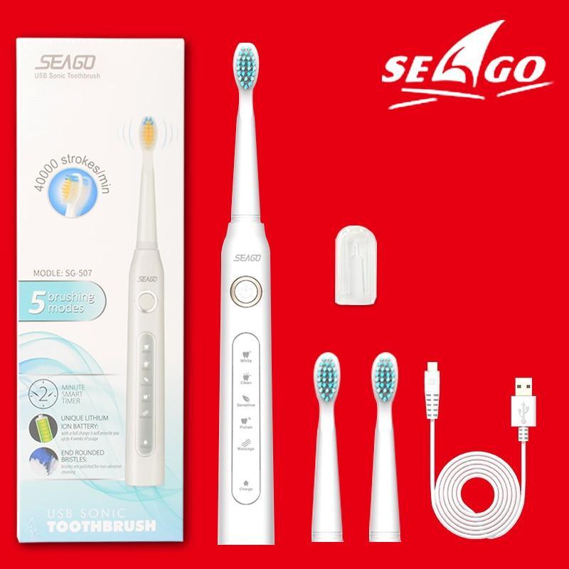 Sonic Rechargeable Electric Toothbrush with Smart Features