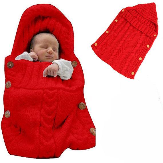Premium Knitted Baby Swaddle Blanket for Comfort and Warmth