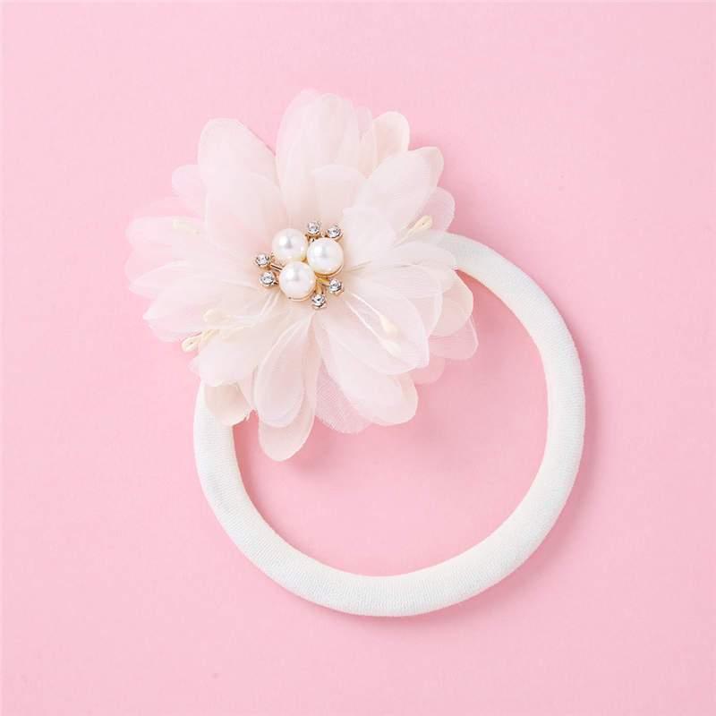 Elegant Handmade Baby Girl Hair Band with Rhinestone Crown - Perfect for Infants - Korvel