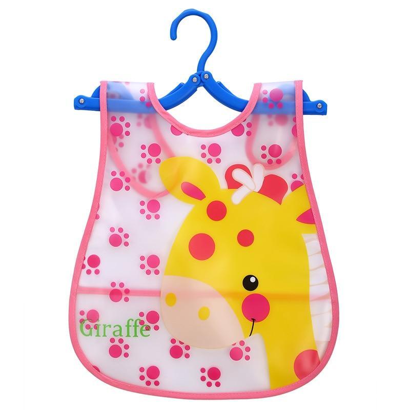 Bavoirs imperméables ajustables à imprimé animal pour enfants