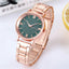 Montre de Luxe Femme en Or Rose STEVVEX avec Accents en Diamant
