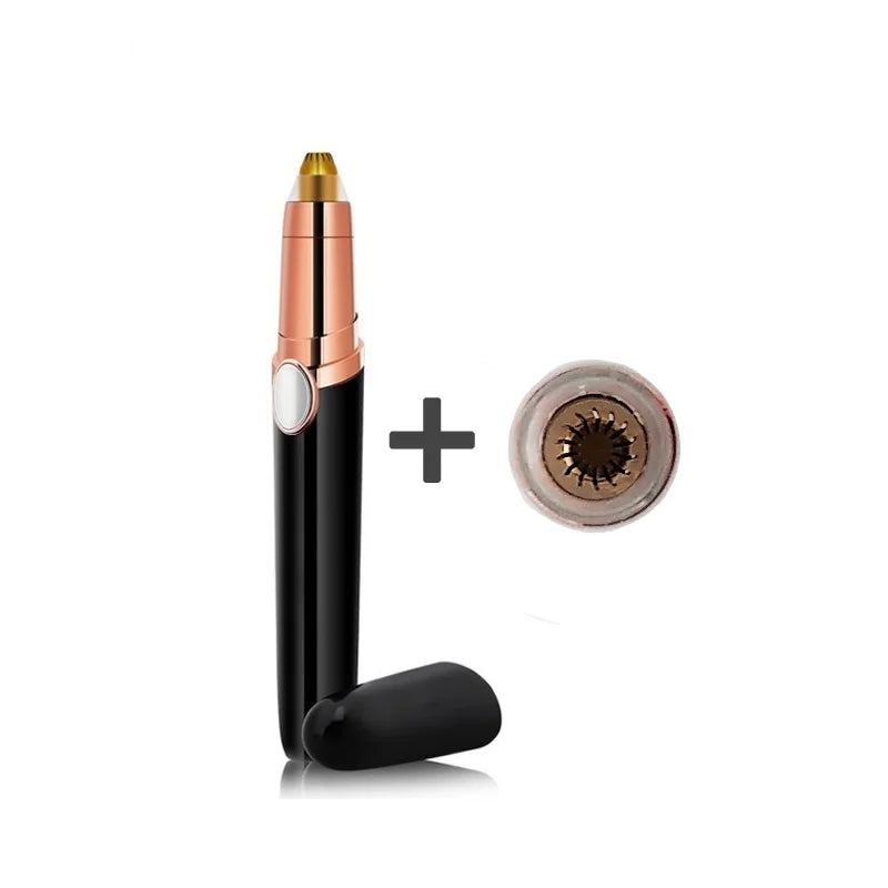 New Design Electric Eyebrow Trimmer Makeup Painless Eye Brow Epilator Mini Shaver Razors Portable Facial Hair Remover for Women - Korvel