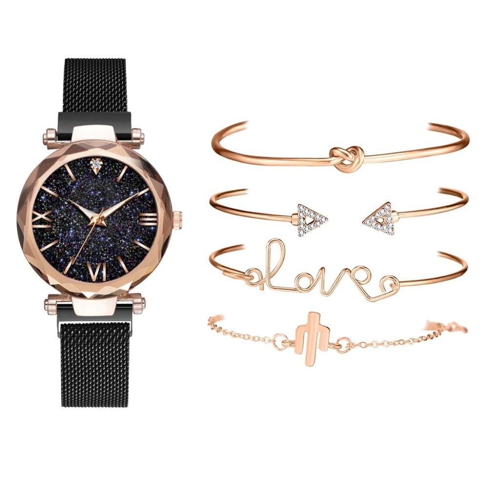 Montre à Quartz de Luxe pour Femmes STEVVEX - Design Ciel Étoilé