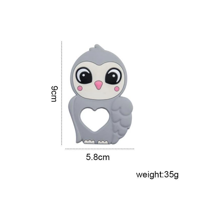 Premium Silicone Baby Teether Toy - Owl Design