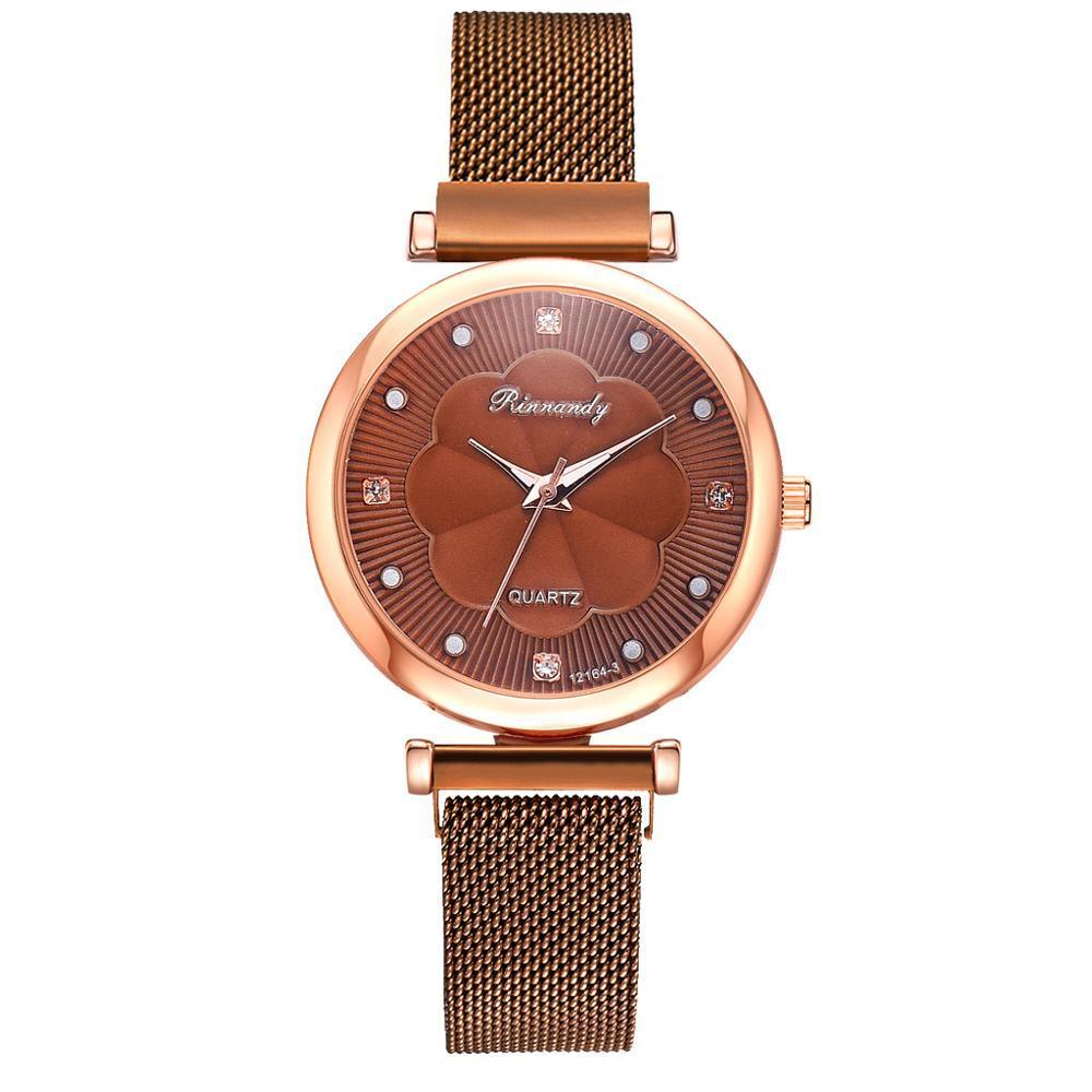 Ensemble de Montre à Quartz de Luxe pour Femmes avec Bracelet