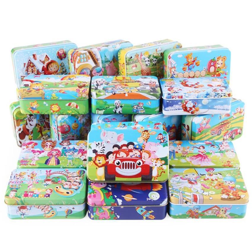 60-Piece Cartoon Animal Wooden Puzzle for Kids - Educational Fun Toy - Korvel
