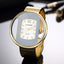 Montre Bracelet de Luxe pour Femmes avec Cadran Doré et Argenté