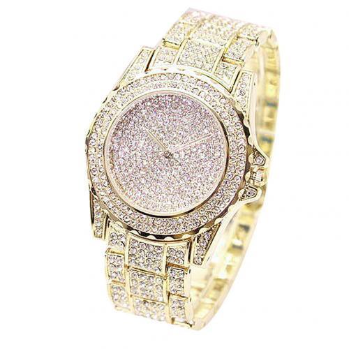 Montre Quartz Ronde de Luxe pour Femmes - Design Élégant en Or et Argent