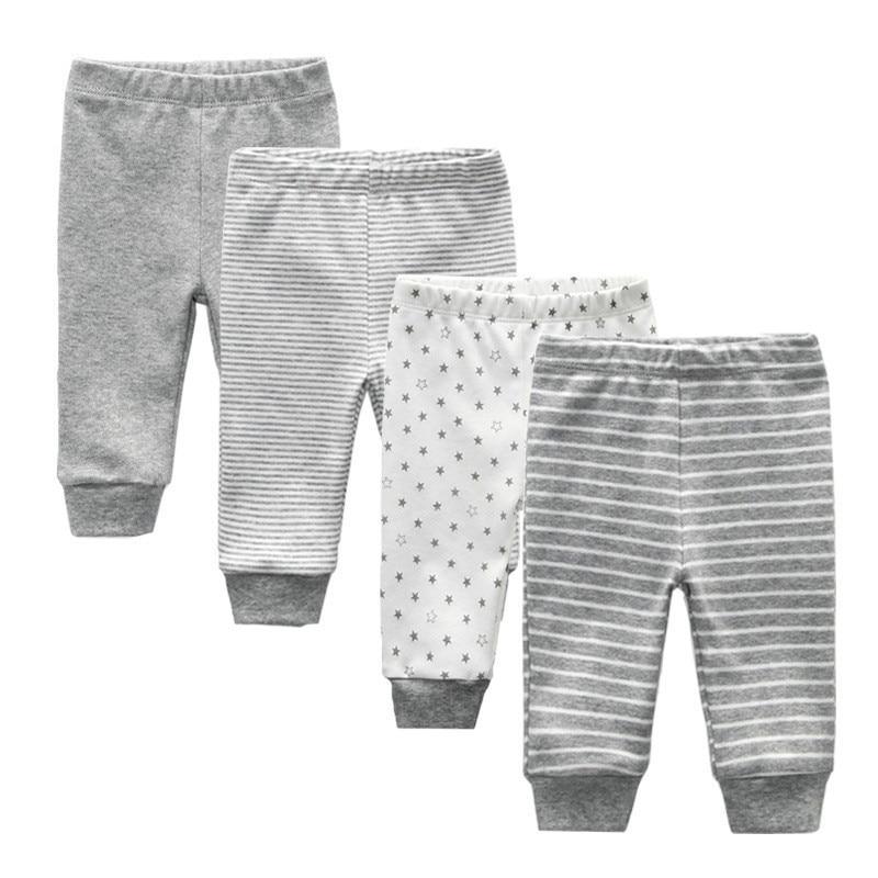Ensemble de Pantalons pour Bébé 3/4PCS Premium - Leggings en Coton Doux