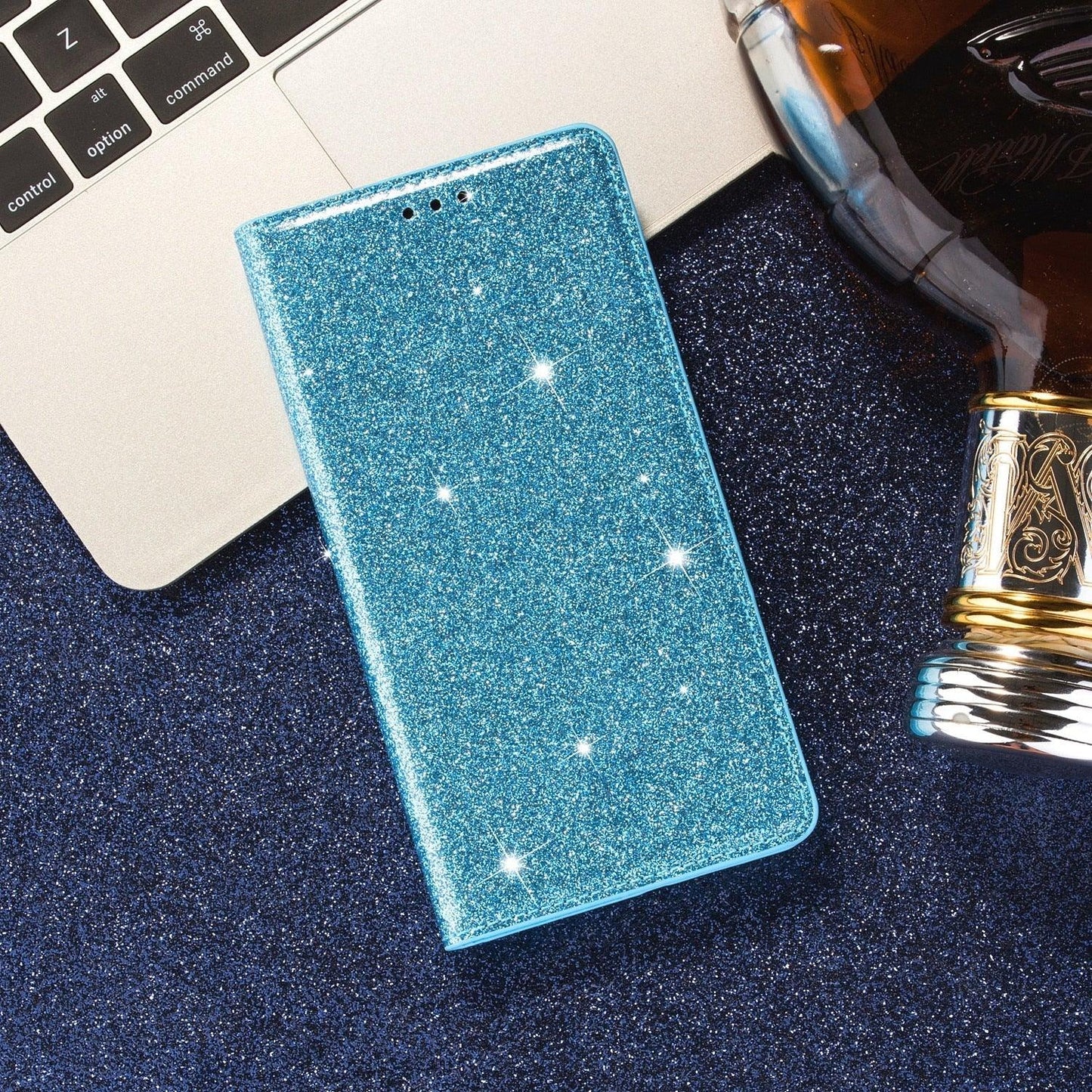 Glitter Leather Magnetic Flip Case for iPhone 14/13/12/11