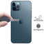 Protecteur d'écran arrière en fibre de carbone pour iPhone