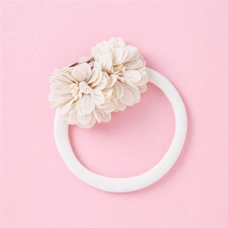 Elegant Handmade Baby Girl Hair Band with Rhinestone Crown - Perfect for Infants - Korvel