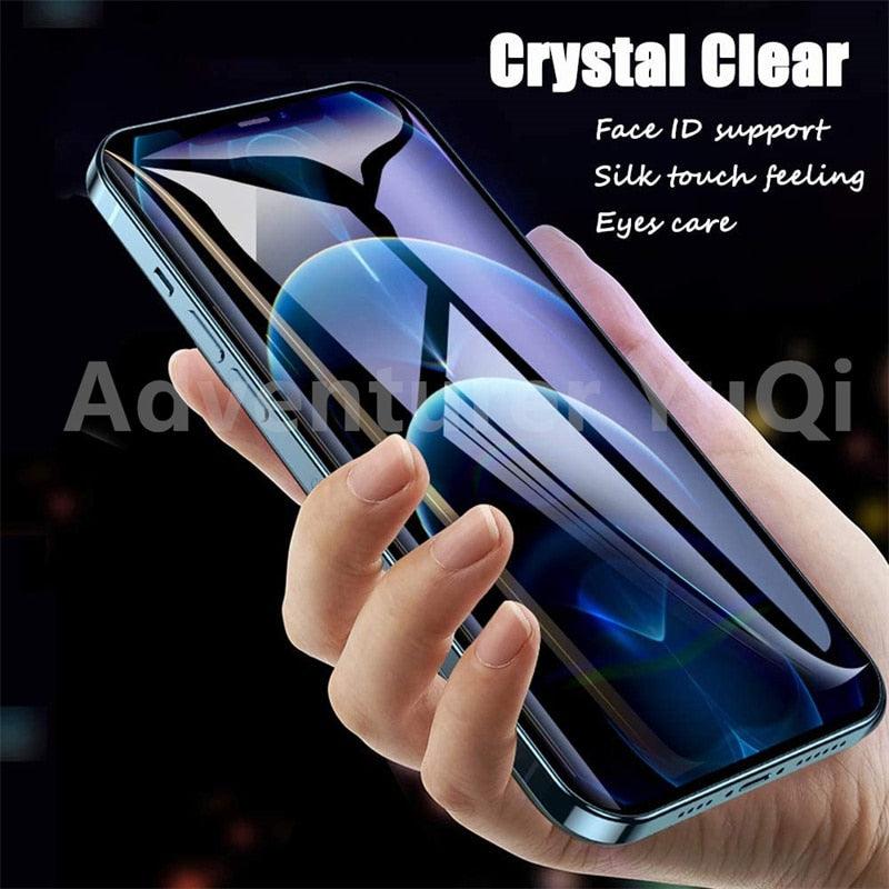 Protector de Pantalla de Vidrio Templado de 3 Piezas para Modelos de iPhone