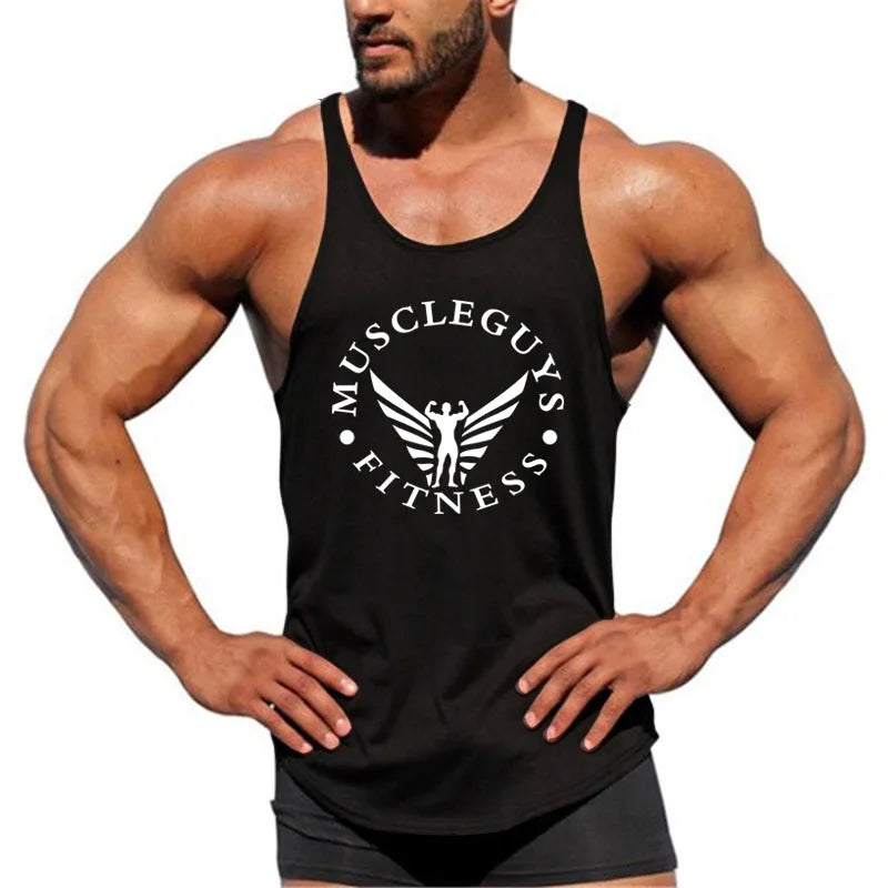 FlexFit Men's Muscle Gym Tank - Premium Sleeveless Sportswear