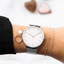 Montre en acier inoxydable ultra fine unisexe