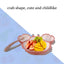 Sub-grid Silicone Sucker Tableware For Baby Cartoon Crab Anti-fall Dinner Plate Infant Kids Supplementary Food Bowl Soft Dishes - Korvel