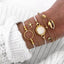 Elegant Elephant Tree of Life Tassel Bracelet Set - Luxury Jewelry for Women - Korvel