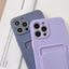 Premium Soft Silicone Wallet Phone Case for iPhone