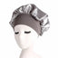 1pc Adjust Solid Satin Bonnet Hair Styling Cap Long Hair Care Women Night Sleep Hat Silk Head Wrap Shower Cap Hair Styling Tools - Korvel