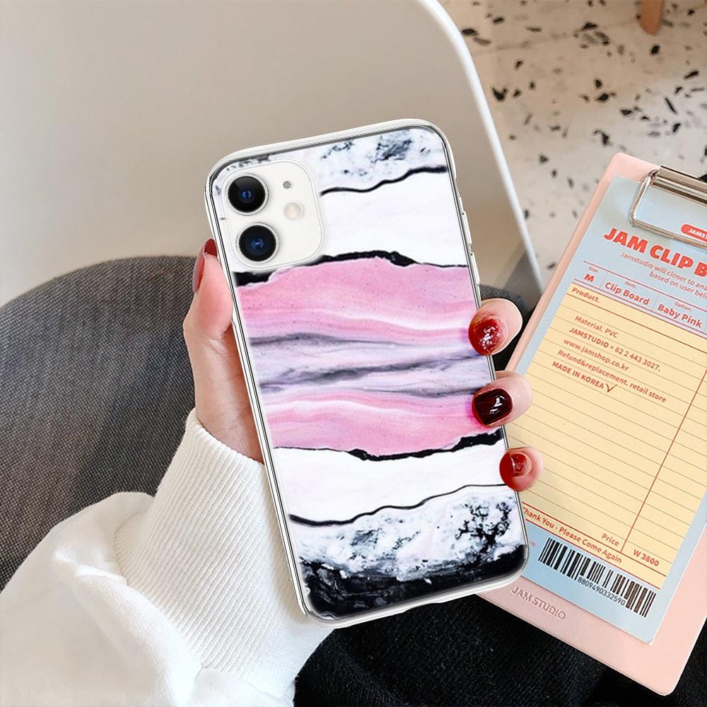 Fashion Marble Pattern Phone Case for iPhone Models